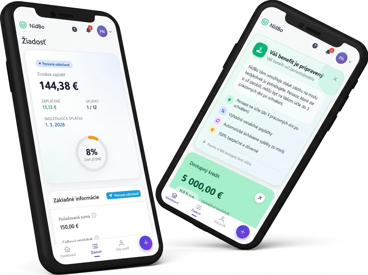 NidBo — žiadosť o mikropôžičku v mobile